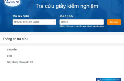 Hướng dẫn cách tra cứu Giấy chứng nhận phân tích Avisure nhanh chóng, hiệu quả